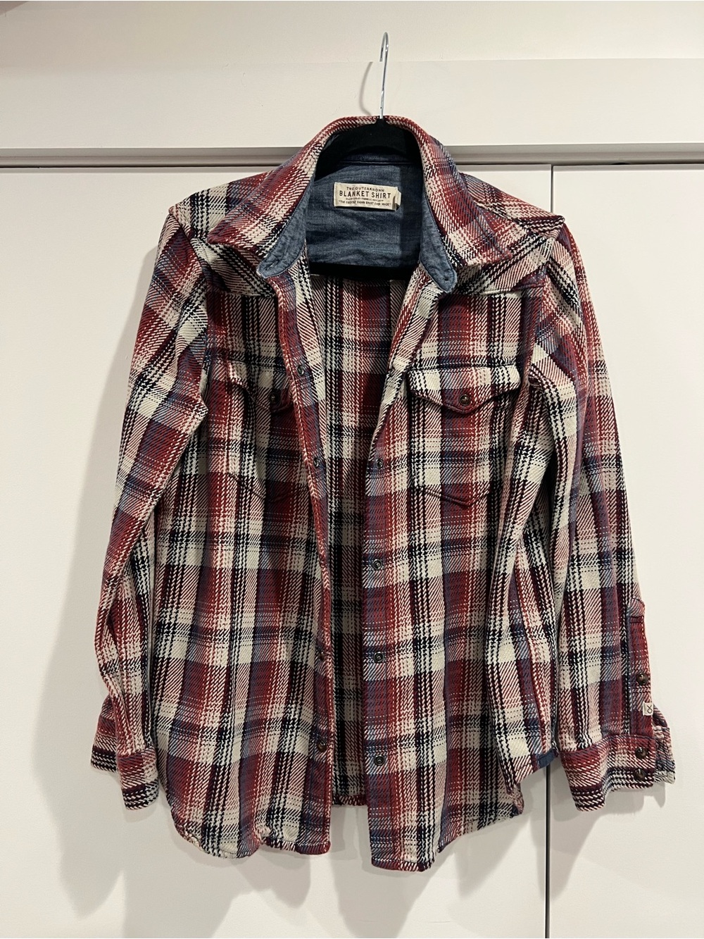 Outerknown Westerly Blanket Shirt Plaid Size M